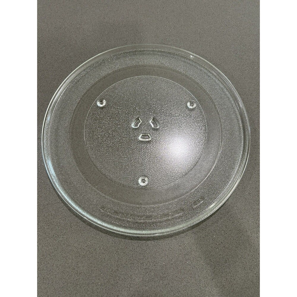 13.5” Microwave Glass Turntable Plate Replacement Tray 3 Prong Coupler